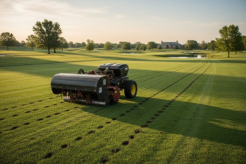 Commercial Lawn Aeration