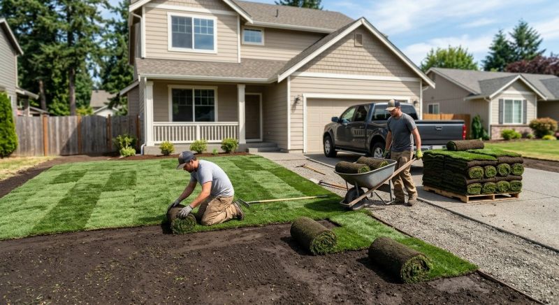 Yard Sod Installation in Rockwall, TX